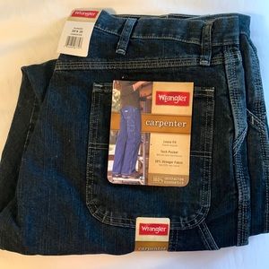Wrangler Carpenter Loose Fit Jeans NWT Size 38 x 30